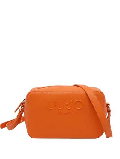 Liu •jo Logo-detail Cross Body Bag In Orange