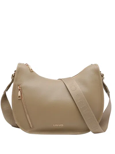 Liu •jo Logo-detail Crossbody Bag In Brown