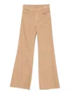 Liu •jo Logo-detail Flared Jeans In Neutral