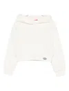 Liu •jo Logo-detail Hoodie In Neutral