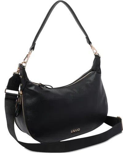 Liu •jo Logo-detail Shoulder Bag In Black