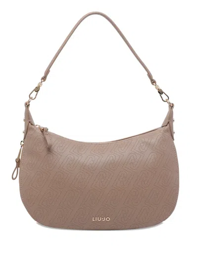 Liu •jo Logo-detail Shoulder Bag In Brown