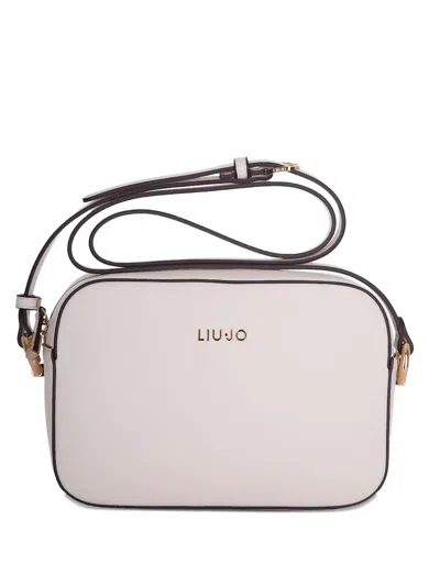 Liu •jo Logo-detail Top-zip Cross Body Bag In Neutral
