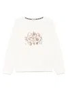 Liu •jo Logo-embellished Sweatshirt In 白色