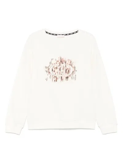Liu •jo Logo-embellished Sweatshirt In 白色