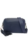 Liu •jo Logo-embellished Tassel Cross Body Bag In Blue