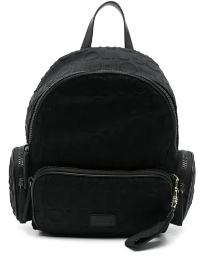 Liu •jo Logo-embossed Backpack In Black