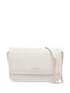 Liu •jo Logo-embossed Chain Cross Body Bag In White