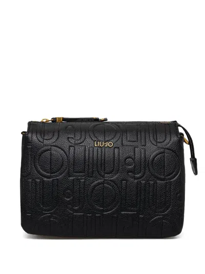 Liu •jo Logo-embossed Cross Body Bag In 黑色
