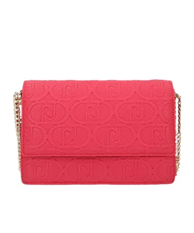 Liu •jo Logo-embossed Cross Body Bag In Red