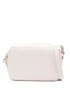 Liu •jo Logo-embossed Cross-body Bag In White