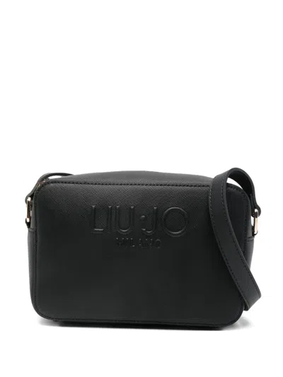 Liu •jo Logo-embossed Crossbody Bag In Black