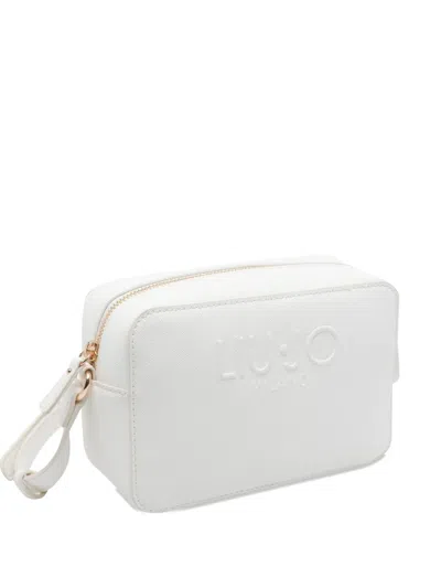 Liu •jo Logo-embossed Crossbody Bag In White