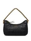 Liu •jo Logo-embossed Shoulder Bag In Black