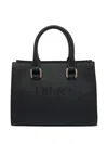 Liu •jo Logo-embossed Tote Bag In Black
