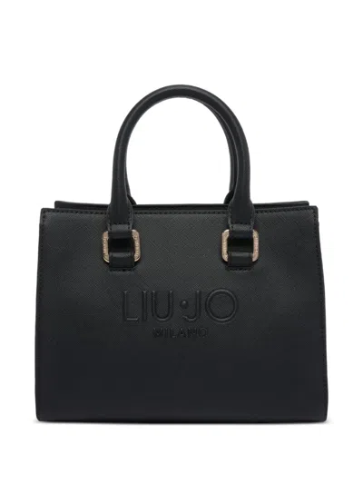 Liu •jo Logo-embossed Tote Bag In Black