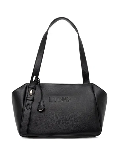 Liu •jo Logo-embossed Tote Bag In Black