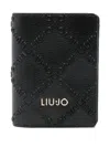 Liu •jo Logo-embossed Wallet In Black