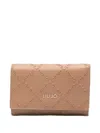 Liu •jo Logo-embossed Wallet In Brown