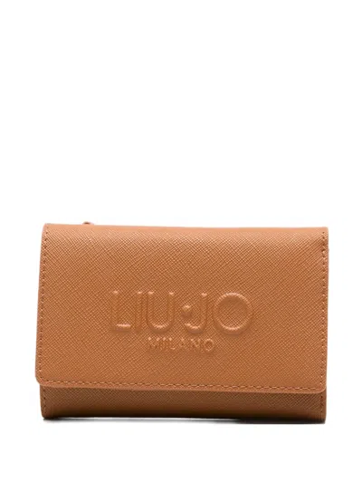 Liu •jo Logo-embossed Wallet In Brown