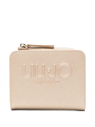 Liu •jo Logo-embossed Wallet In Neutral