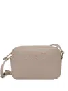 Liu •jo Logo-embroider Crossbody Bag In Neutral