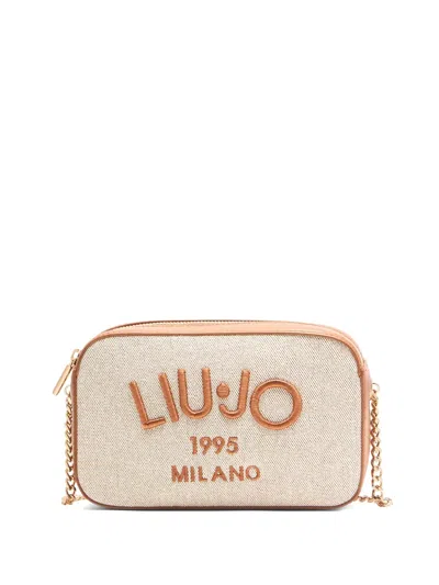 Liu •jo Beige And Brown Crossbody Bag In Neutrals