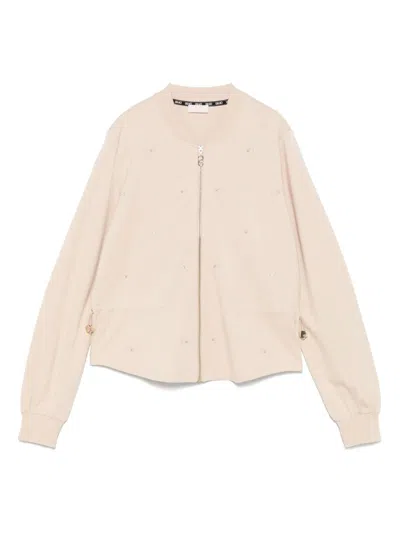 Liu •jo Sweatshirt Mit Logo-stickerei In Natural Beige