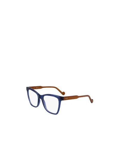 Liu •jo Logo Flat Mirror In Blue