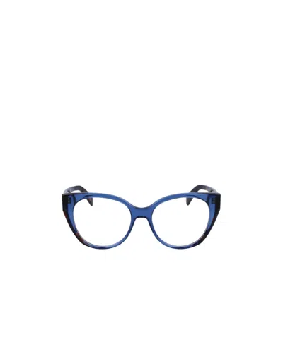 Liu •jo Logo Flat Mirror In Blue