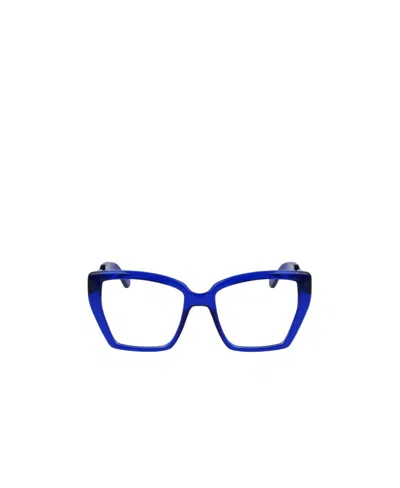 Liu •jo Logo Flat Mirror In Blue