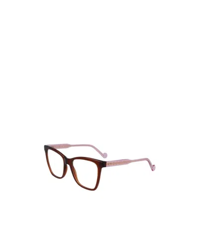 Liu •jo Logo Flat Mirror In Brown