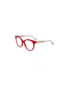 Liu •jo Logo Flat Mirror In Red