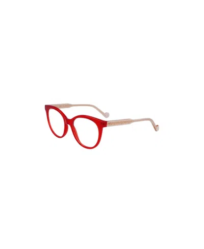 Liu •jo Logo Flat Mirror In Red