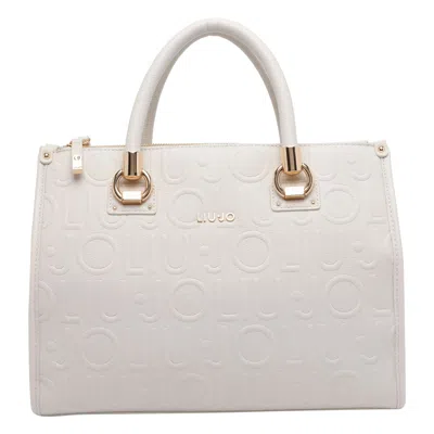 Liu •jo Logo Handbag In White