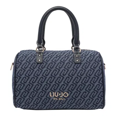 Liu •jo Liu Jo Logo Lettering Tote Bag In Blue