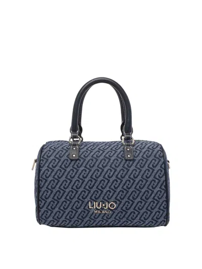 Liu •jo Logo Handbag In Blue