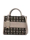 Liu •jo Logo Handbag In Gray