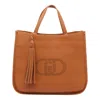 Liu •jo Logo Handbag In Sand