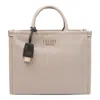 Liu •jo Logo Handbag In Sand