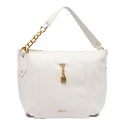 Liu •jo Logo Handbag In White