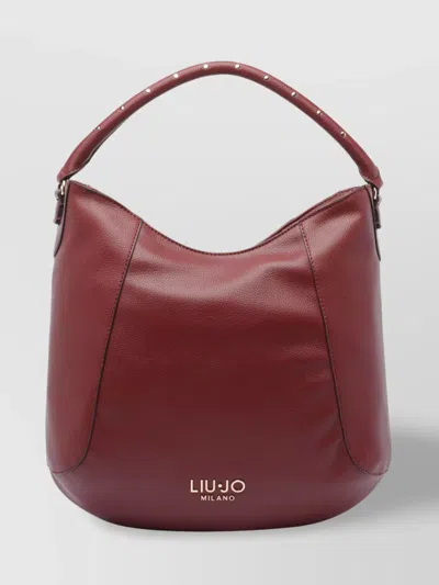 Liu •jo Logo Hobo Tote Bag With Studded Handle