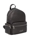 Liu •jo Logo-lettering Backpack In Black