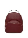 Liu •jo Logo-lettering Backpack In Red