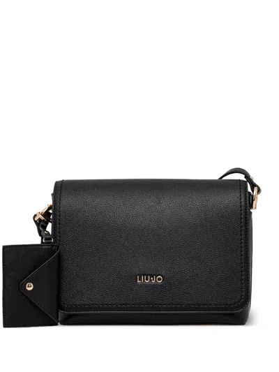 Liu •jo Logo-lettering Cross Body Bag In 黑色