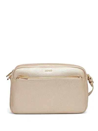 Liu •jo Logo-lettering Cross Body Bag In 金色