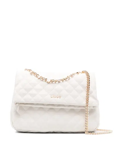Liu •jo Logo-lettering Cross Body Bag In ホワイト