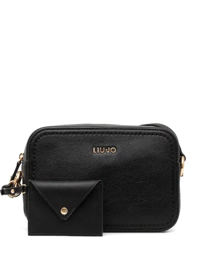 Liu •jo Logo-lettering Cross Body Bag In Black