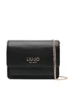 Liu •jo Crossbody Bag Featuring Chain Strap In Black