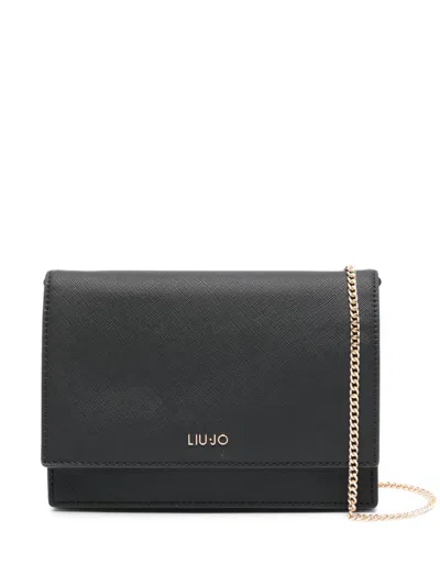 Liu •jo Logo-lettering Cross Body Bag In Black